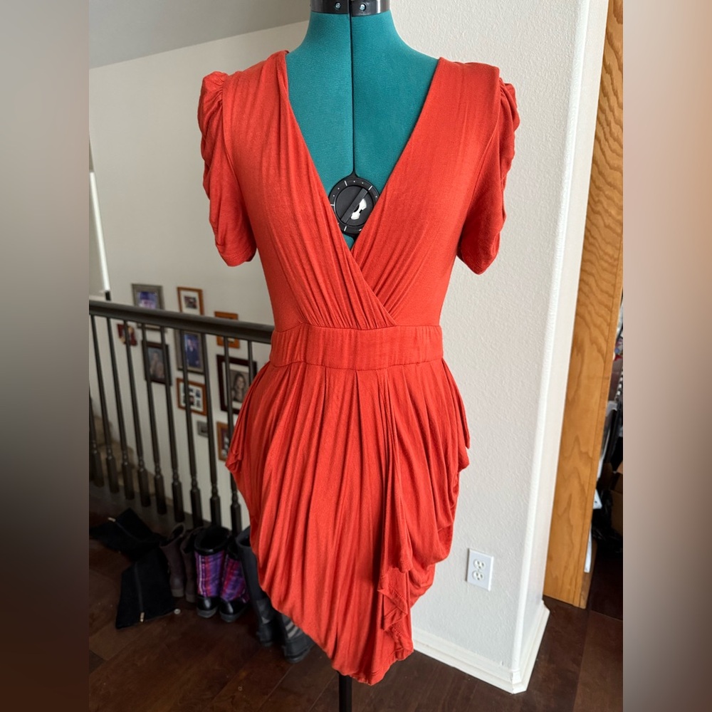 Miss sixty jersey knit dress Orange size 4